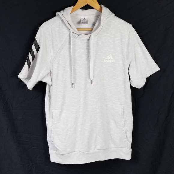 adidas no sleeve hoodie